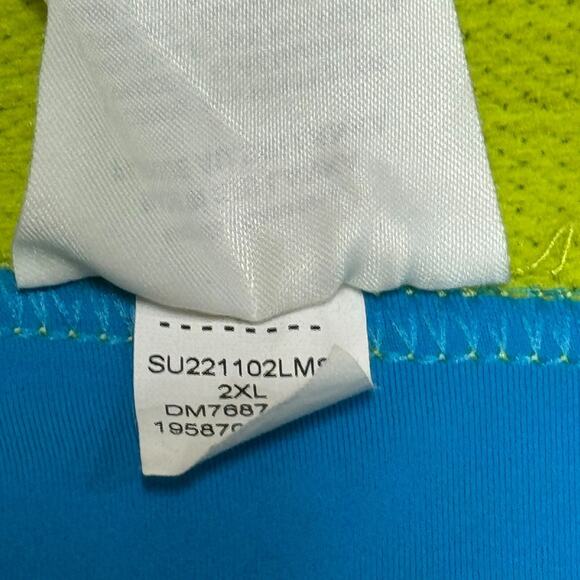 Nike Pro Women's Dri-Fit Training Shorts Blue Green XXL - Picture 2 of 4